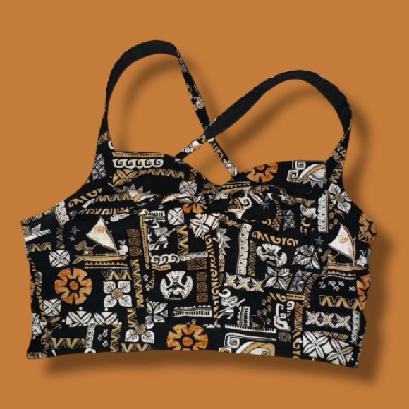 Disney Her Universe Moana Skirt Set Retro Hawaiian Crop Top & Wrap Skirt Size L - Picture 10 of 16